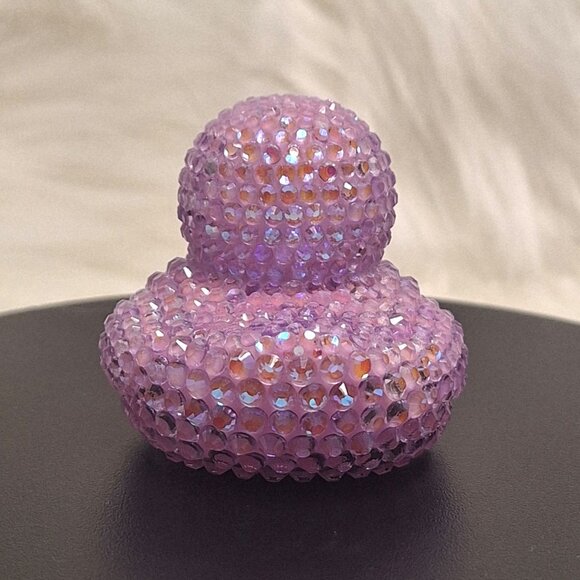 Light Lavender Rubber Duck, Bling, Bedazzle, Jeep, Unique, Affordable Gift - Picture 5 of 8